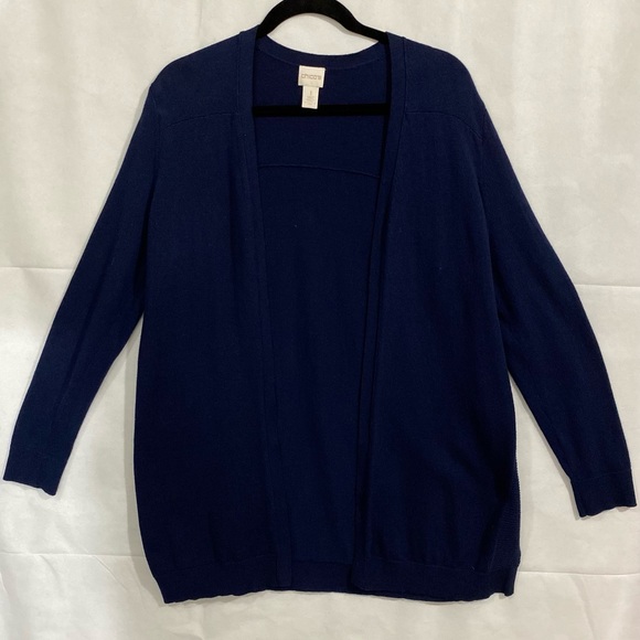 Chico’s size 1 women’s navy sweater - Picture 1 of 5